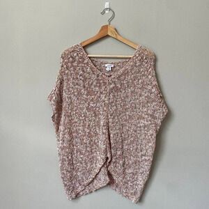 J.Jill Pure Jill Womens XSP Petite Cocoon Style Knit V-Neck Pullover Sweater Top